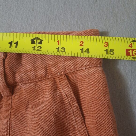 Entro Women's Cargo Pants 29x27 Terracotta Utility Crop Wide Leg Boho High Rise - Picture 6 of 11